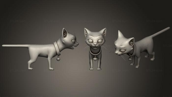 Игрушки (Кошка короткошерстная, TOYS_0492) 3D модель для ЧПУ станка